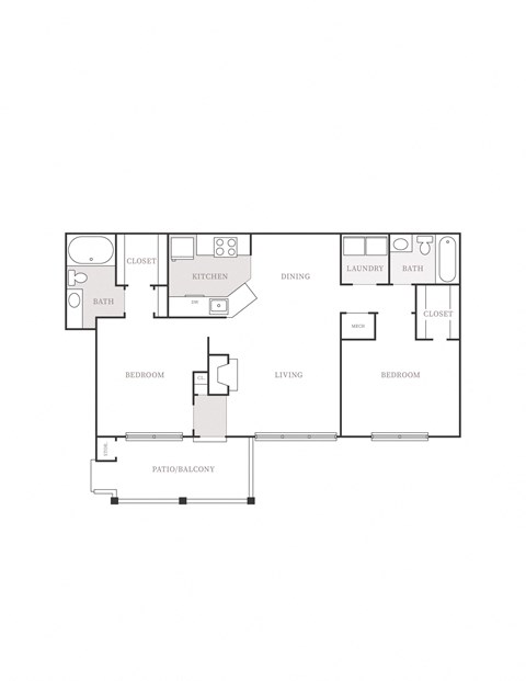 Renovated 1 Bedroom 1 Bath Deluxe at The Columns at Hiram, Hiram